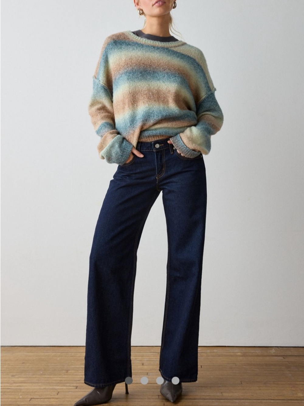 Levi's Low Loose jean Dark wash Indigo Wide Leg Jeans